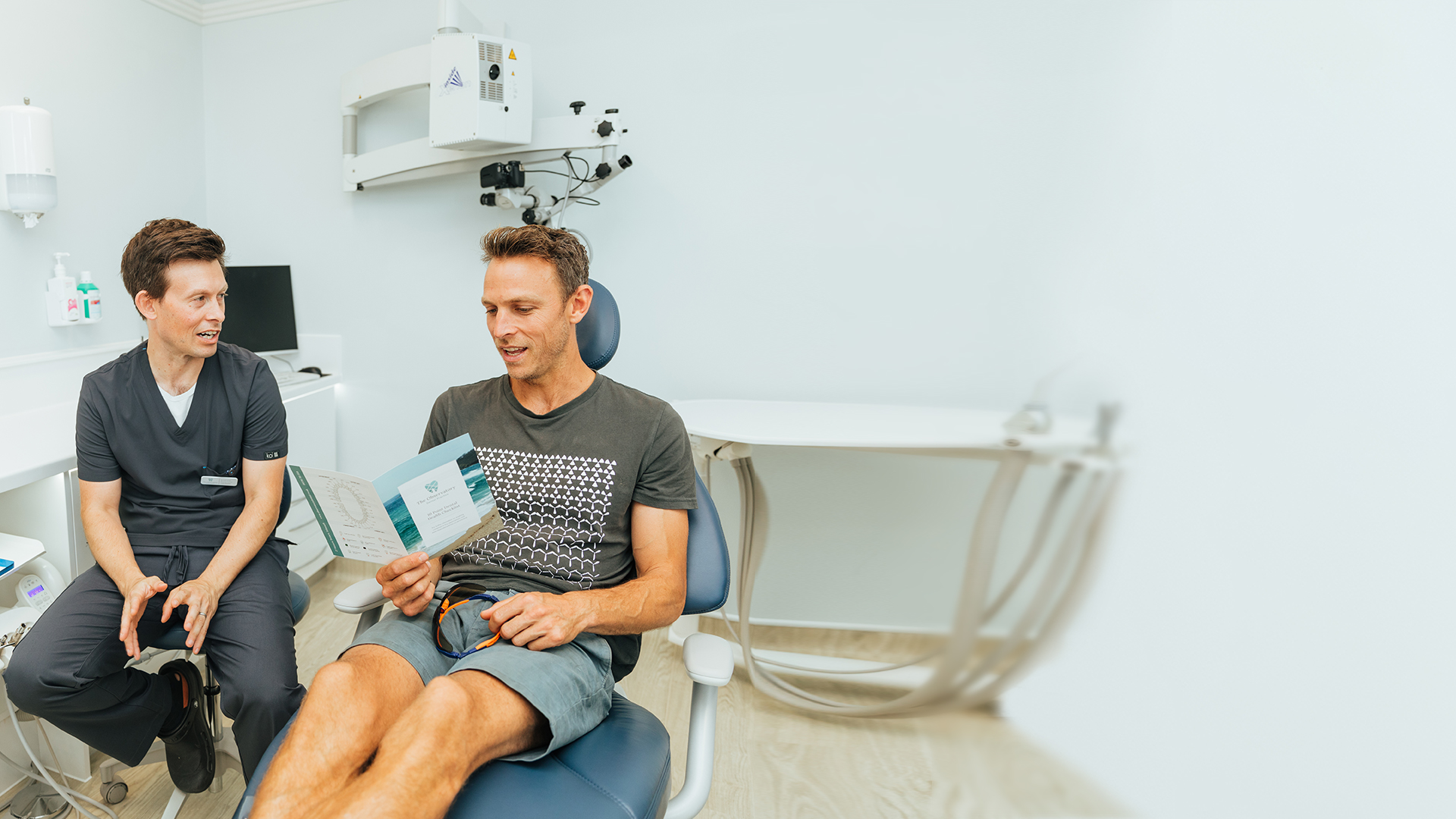 patient visiting the observatory dentist in falmouth